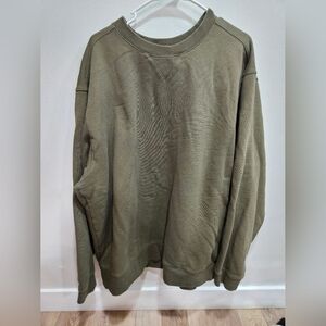 L.L. Bean Tall XXL mens sweater hunter green cotton traditional fit